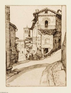 Street In Assisi — Ernest D Roth