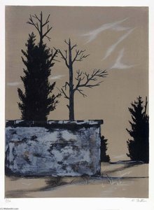 (Trees, portfolio) Trees with Blue Wall