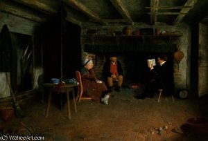 The Clergyman's Visit — Frederick Daniel Hardy