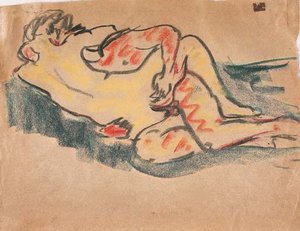 Lovers — Ernst Ludwig Kirchner, Expressionism