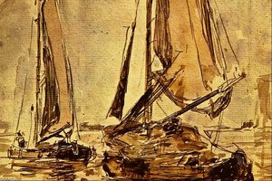 Seascape — Eugène Louis Boudin, Impressionism