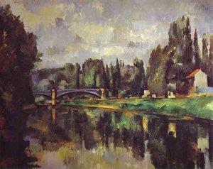 The Banks Of The Marne (puskin) — Paul Cézanne, Post-impressionism