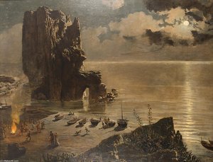 Hoguera En La Playa — Antonio Muñoz Degrain