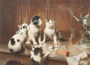 Kittens At Teatime — Carl Reichert