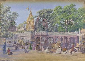 'the Golden Temple. Benares. India. Novr. 1878' — Marianne North, Academic Realism