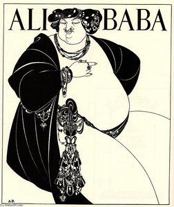 Cover Design For Ali Baba — Aubrey Vincent Beardsley