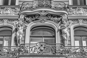 Apartment building at 1 Antonijas Iela, Riga, Latvia