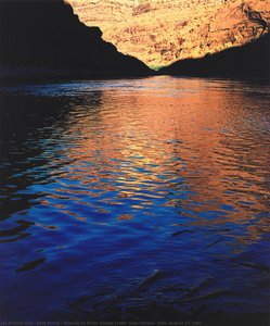 Sunrise On River, Navajo Creek, Glen Canyon, Utah, August 27, 1961 — Eliot Porter, Contemporary Realism