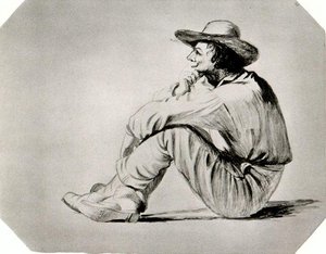Study Of A Figure 8 — George Caleb Bingham