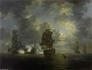 The Capture Of The 'foudroyant' By Hms 'monmouth' — Francis Swaine