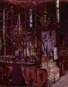 German Alte Synagoge Zu Prag — Adolph Von Menzel