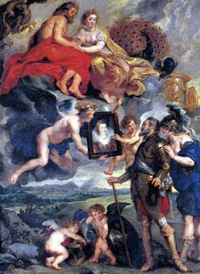 Die Darstellung Des Porträts Von Marie De' Medici — Peter Paul Rubens