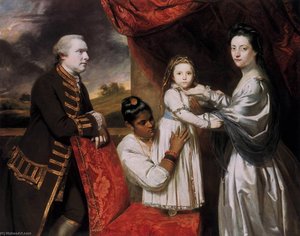George Clive And His Family With An Indian Maid — Sir Joshua Reynolds