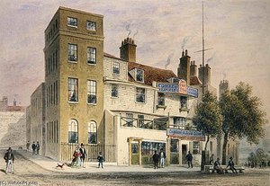 The Old George On Tower Hill — Thomas Hosmer Shepherd