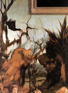 Sts Paul And Anthony In The Desert (detail) — Matthias Grünewald