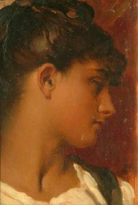 Female Head — Sir Frederic Lord Leighton