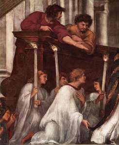 Stanze Des Vatikans – Die Messe Zu Bolsena (detail) [01] — Raffael