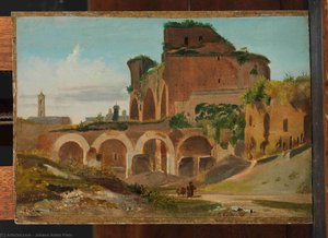 The Basilica Of Constantine, Rome (1821) — Johann Adam Klein