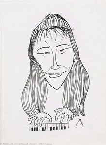 Caricature of Michie Koyama