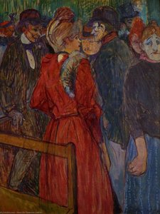 At The Moulin De La Galette — Comte Henri Marie Raymond De Toulouse-lautrec-monfa, Post-impressionism