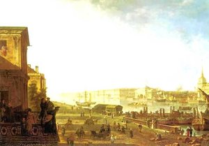 View of the Admiralty and Palace Embankmant from the First Cadet corps