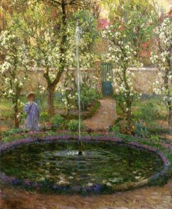 The Jet Of Water — Henri Le Sidaner