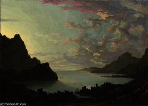 A bay at dusk