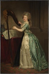Self Portrait with a Harp