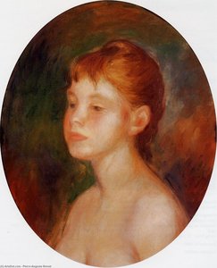 Study Of A Young Girl (also Known As Mademoiselle Murer) — Pierre-auguste Renoir, Impressionism
