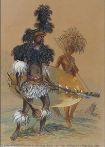 Matebele Warrior In Dancing Dress — Thomas Baines