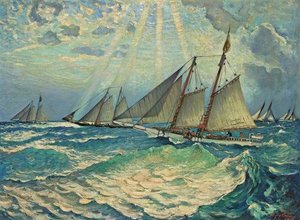 Oyster Boats — Richard Hayley Lever