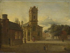 A Square Before A Church — Jan Van Der Heyden