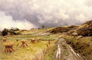 A Pastoral Landscape After A Storm — Peder Mørk Mønsted