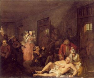 Der Aufstieg Des Lüstlings_ Der Lüstling In Bedlam — William Hogarth, Satire Des 18. Jahrhunderts