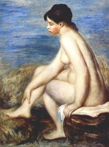 Bather — Pierre-auguste Renoir, Impressionism