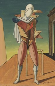 El Guerrero, Figura I De Héctor Y Andromeda — Giorgio De Chirico