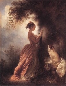 The Souvenir — Jean-honoré Fragonard, Rococo Style