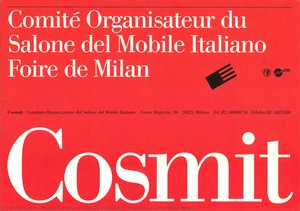 Cosmit\n\n[cover View, Folded] — Massimo Vignelli, Vignelli Associates, Modernism