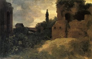 Roman Ruins At The Villa Farnese — Pierre-henri De Valenciennes