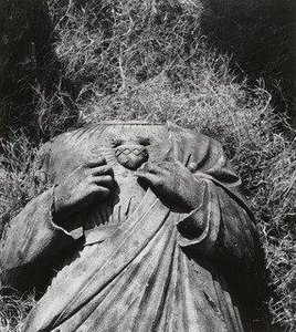 Statue Of Christ At Urakami Tenshudo Catholic Cathedral, Nagasaki — Shomei Tomatsu