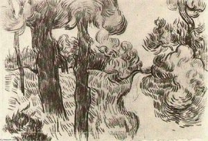 El Camino Entre Los Pinos — Vincent Willem Van Gogh, Post-impressionism
