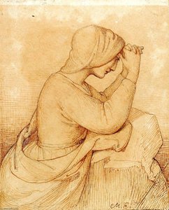 Kneeling Girl Praying — Marie Ellenrieder