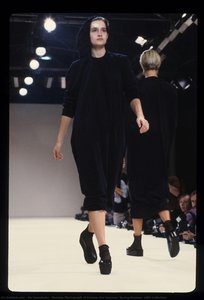 Runway Photograph Of Comme Des Garçons, Spring/summer 1984 Collection — Rei Kawakubo