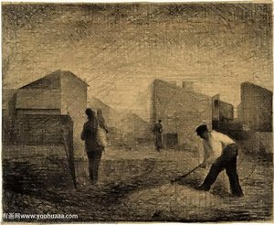 Rompedores De Piedras, Le-raincy — Georges Pierre Seurat