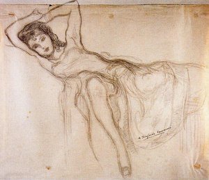 Woman Lying — Hermen Anglada Camarasa