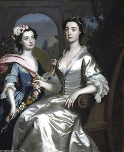 Mrs Elizabeth Birch And Her Daughter — Joseph Highmore