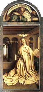 The Ghent Altarpiece: Prophet Micheas Mary Of The Annunciation — Jan Van Eyck
