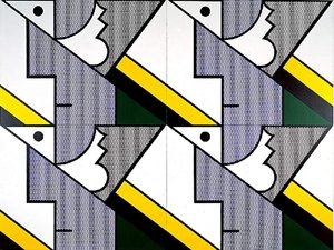 Modulare Malerei Mit Vier Paneelen — Roy Lichtenstein