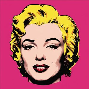 Magenta Reverie: Eine Singuläre Ikone Aus Kühnem Halfton Und Goldenem Glanz — Laurent Charpentier, Pop-art
