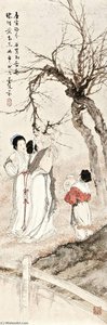Ladies Harvesting Plums — Deng Fen